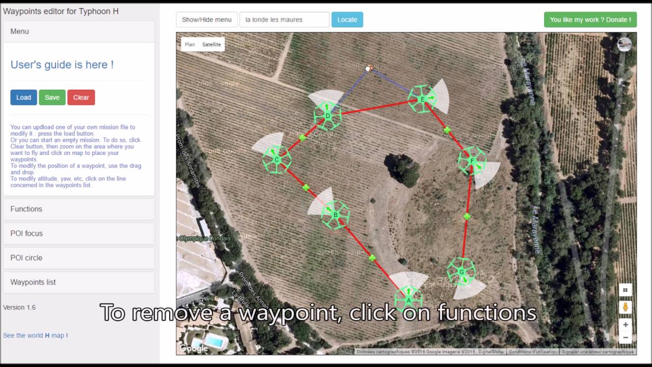 Yuneec Typhoon H CCC editor user's guide