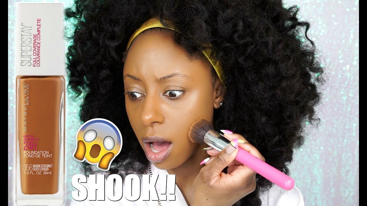 BEST FULL COVERAGE FOUNDATION EVER?! NEW Maybelline Superstay Foundation | Jessica Pettway