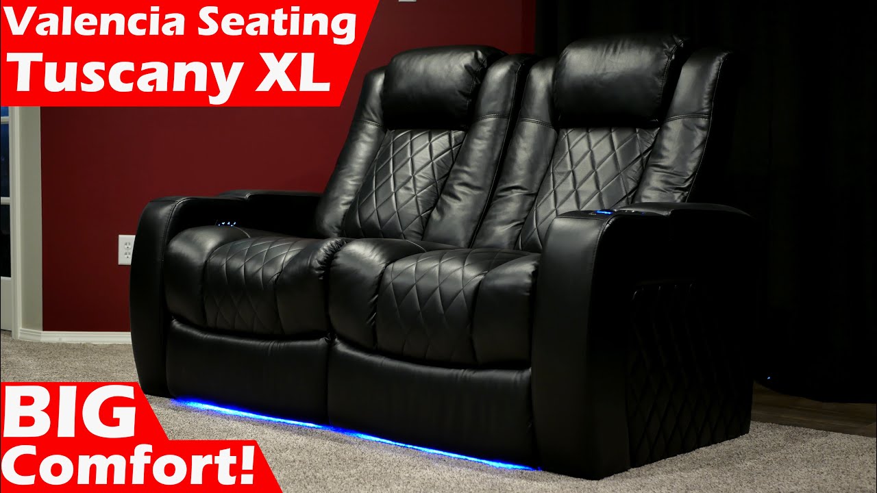 Tuscany XL Valencia Theater Seating Review | BIG Home Theater Seats for BIG Comfort!