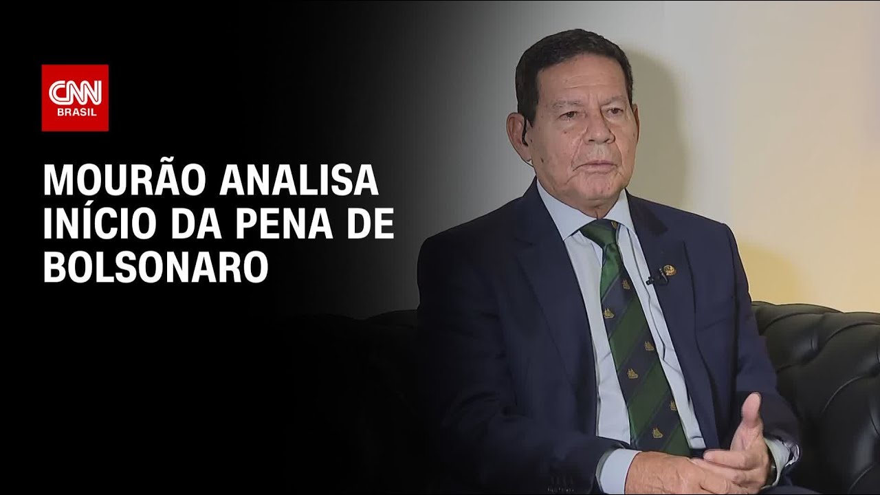 Mourão sobre prisão de Bolsonaro: Lamento profundamente o que está acontecendo | CNN 360°