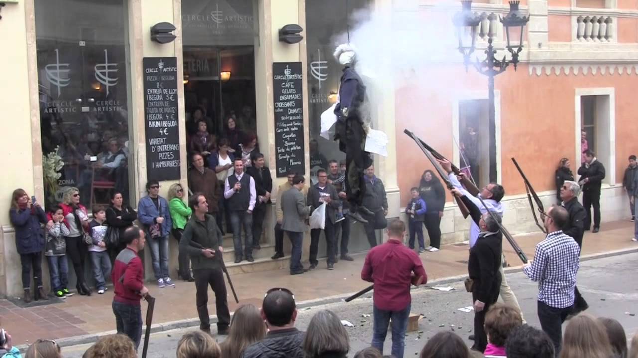 Matances de Bujots (Killing of the Rag Dolls), Ciutadella de Menorca, Spain: Easter Sunday 2015