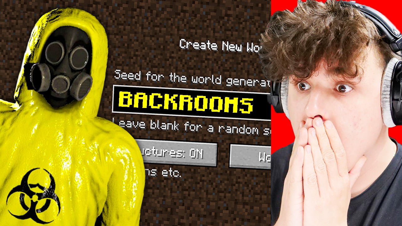 NIGDY NIE GRAJ na SEEDZIE BACKROOMS w MINECRAFT 😭!!!