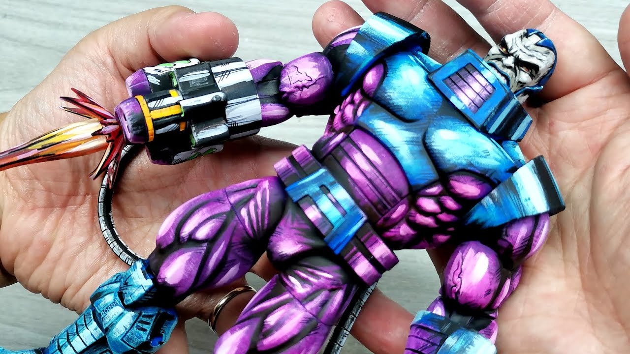 How to custom repaint: Marvel Legends Apocalypse. Retro action figure.