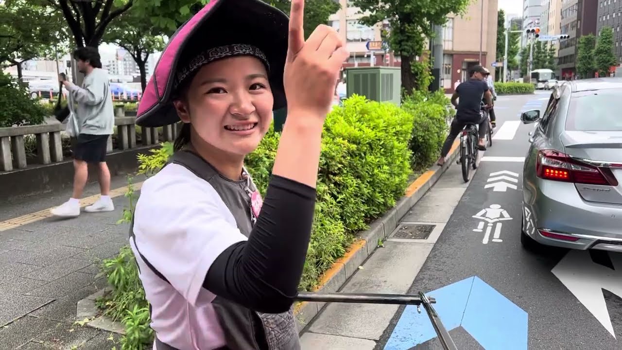 The cute Japanese rickshaw driver Nana-chan brought me from Asakusa to Akihabara in Japan