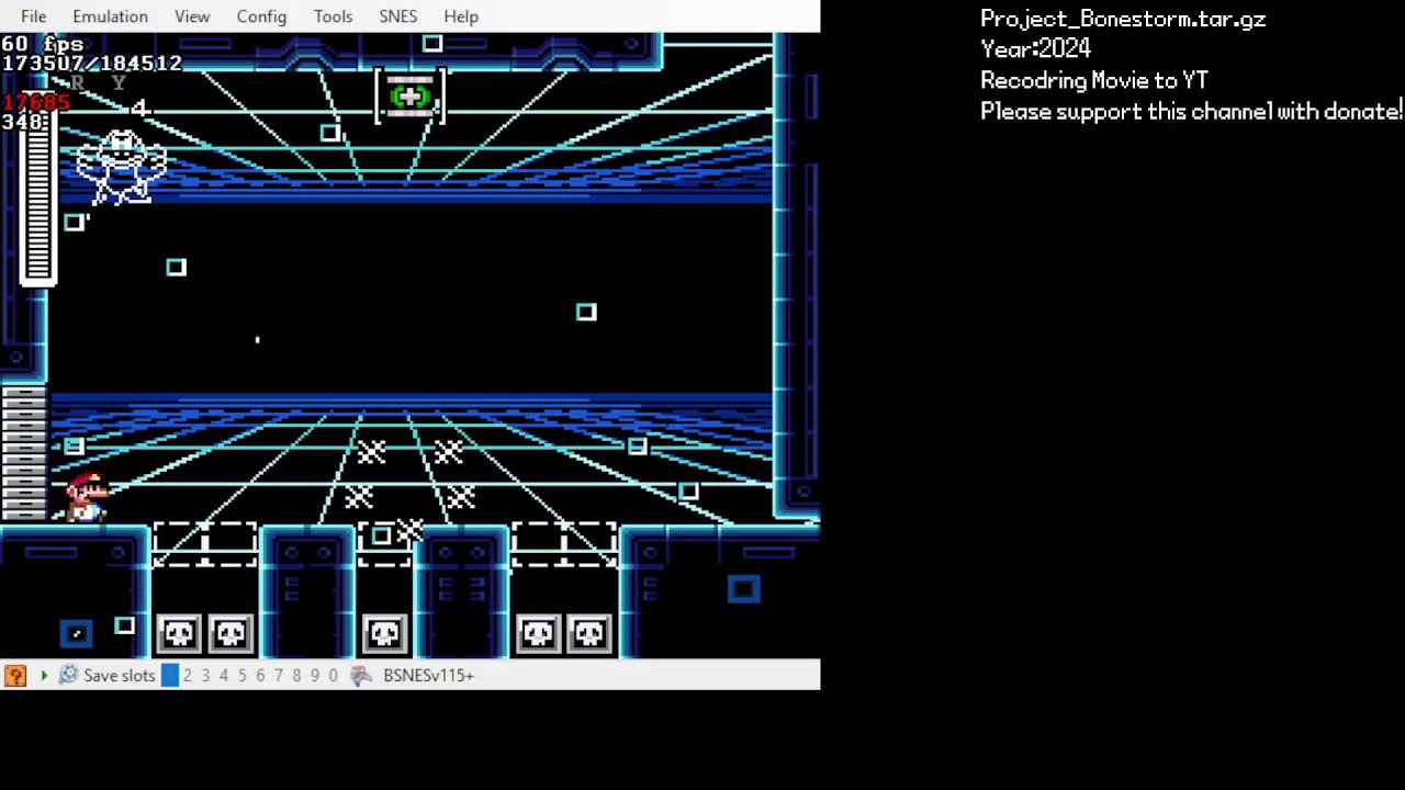 Project_Bonestorm.tar.gz (2024) | SMW Hack Longplay
