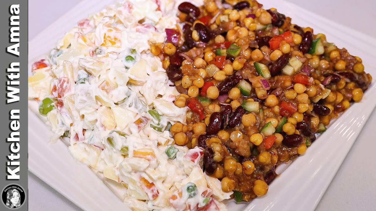 Shadion Wala Russian Salad Platter l Authentic Chana Chaat Russian Salad Recipe By Kitchen With Amna