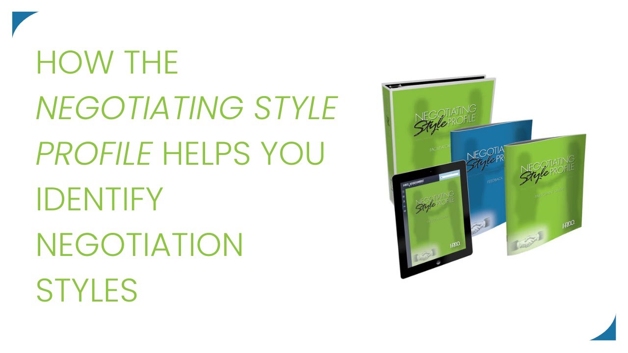 How the Negotiating Style Profile Helps You Identify Negotiation Styles
