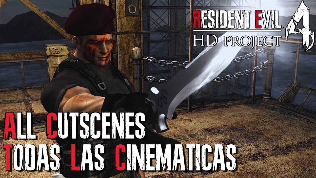 Krauser en Modo Historia || TODAS LAS CINEMÁTICAS / PELÍCULA COMPLETA || Resident Evil 4 HD Project