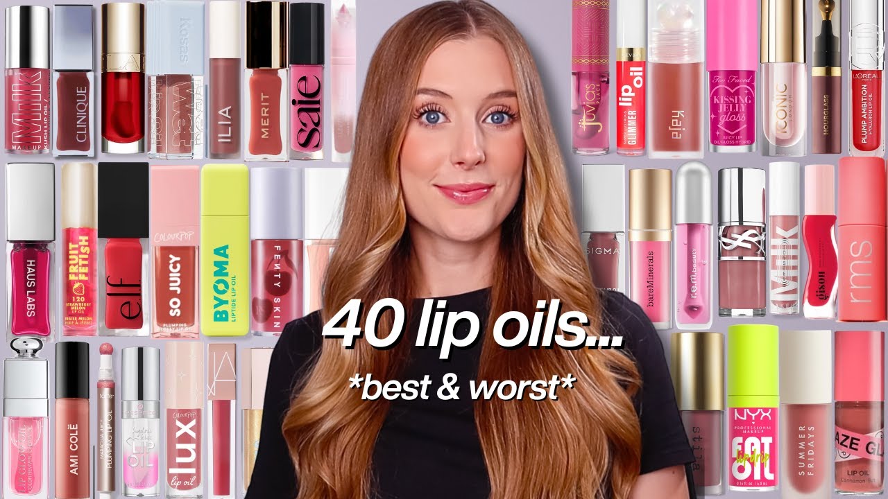 I Tried 40 Lip Oils So You Don’t Have To... Lip Oil Showdown!