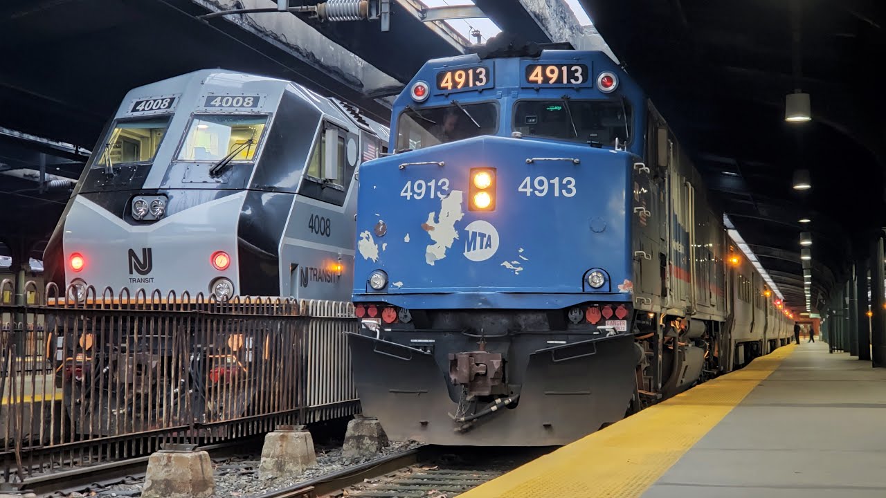[HD] New Jersey Transit Trains in Secaucus, Hoboken, Ridgewood, Ho-Ho-Kus & Newark
