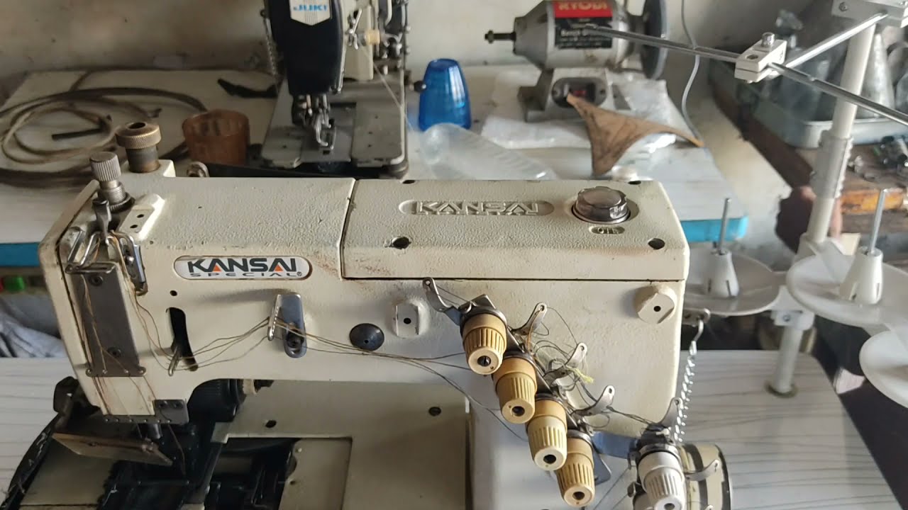 Kansai Specail DFB-1404 Four Needle Machine Fitting