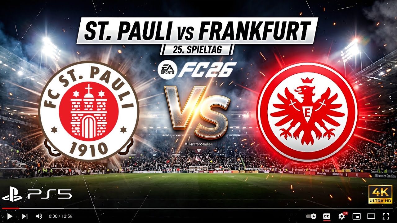 FC26 🤯  ST. PAULI vs FRANKFURT 🔥 Dramatisches Spiel bis zur letzten Minute! | 25. Spieltag | PS5™