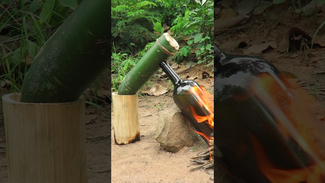 Survival Skills: Steam Distiller for Dirty Water 💦 #bushcraft #outdoors #lifehack #survival