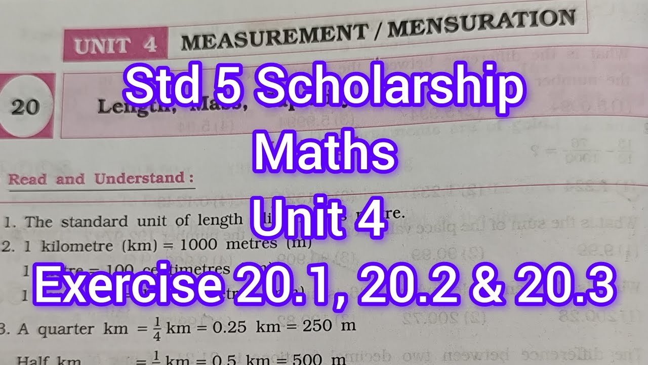 Std 5 Scholarship | Exercise 20.1, 20.2 & 20.3 | #maths #maharashtraboard #std5maths #std5 #sscboard