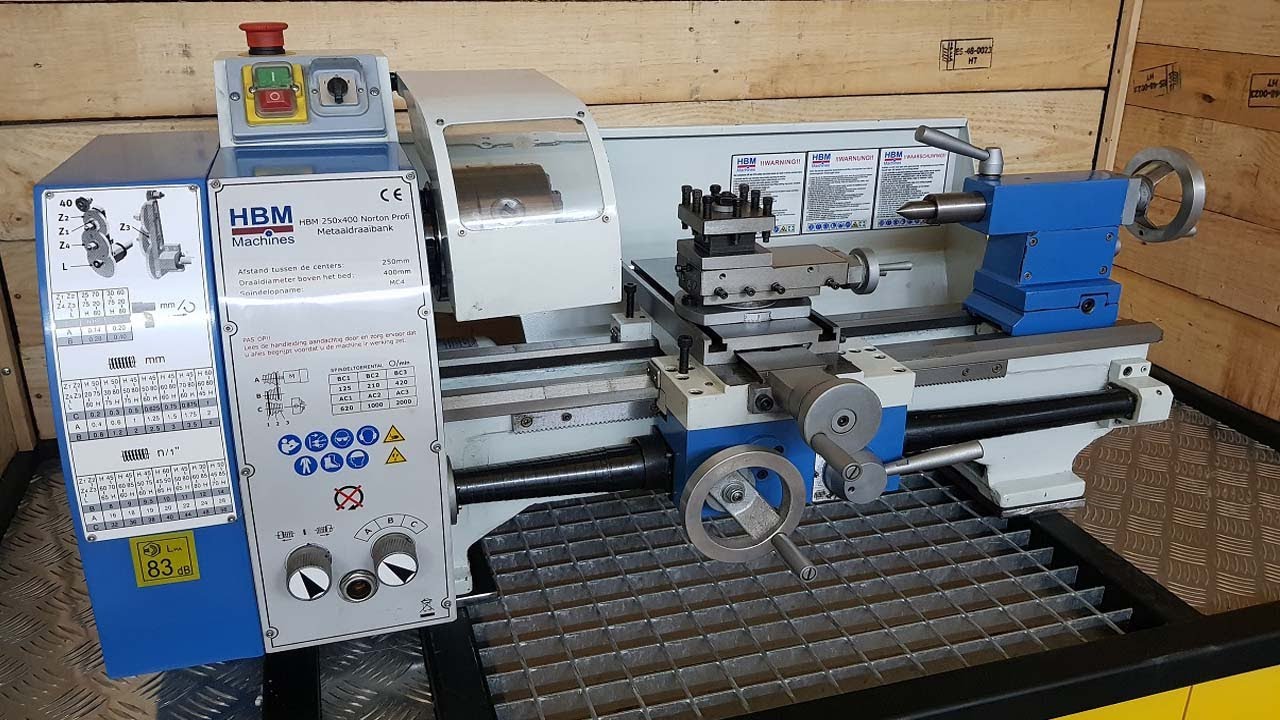 HBM Torno para metal Mini Lathe Machine tecnomaquinas