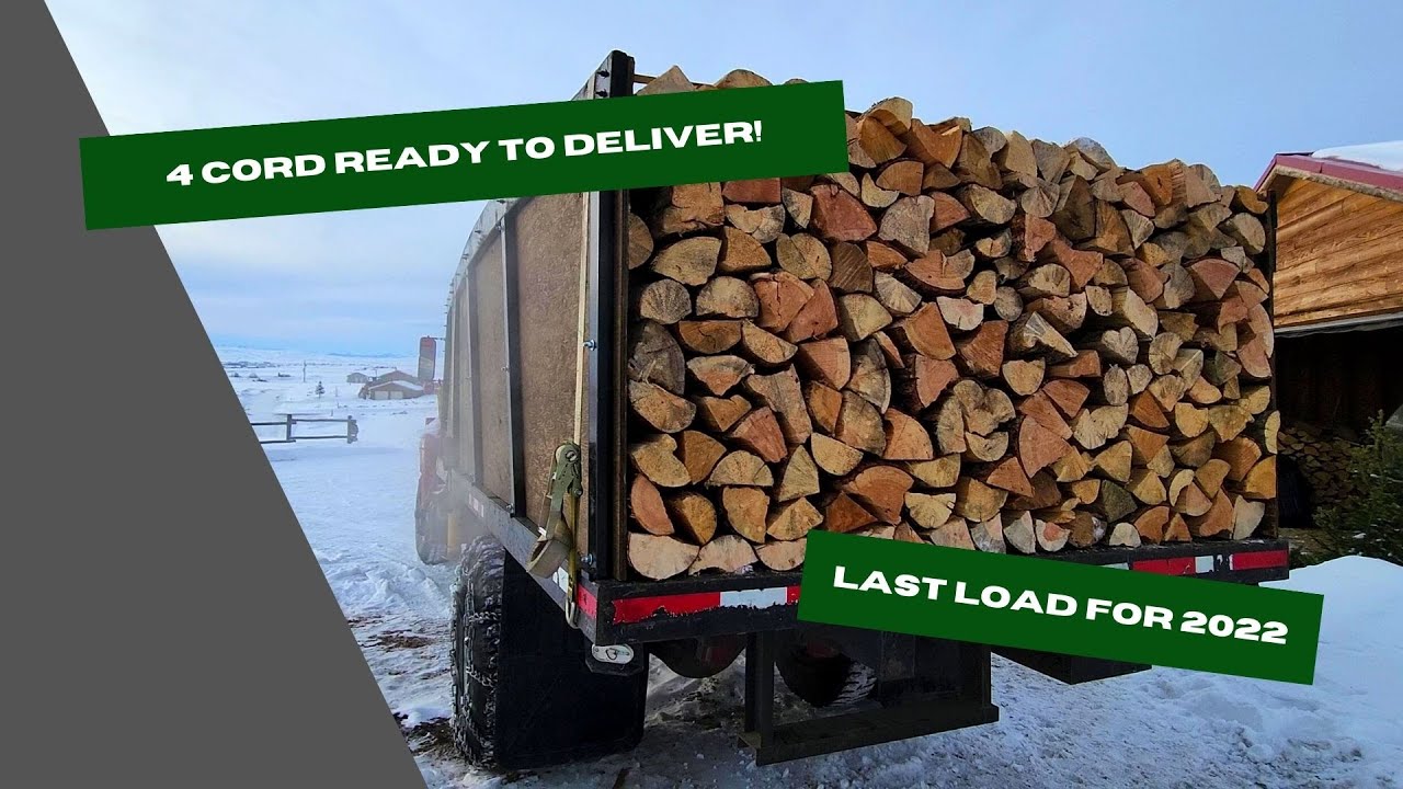 Bucking, Splitting, and loading 4 cord of firewood | Last load for 2022