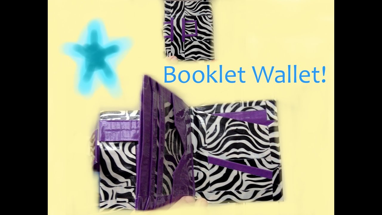 Awesome New Duct Tape Booklet Wallet