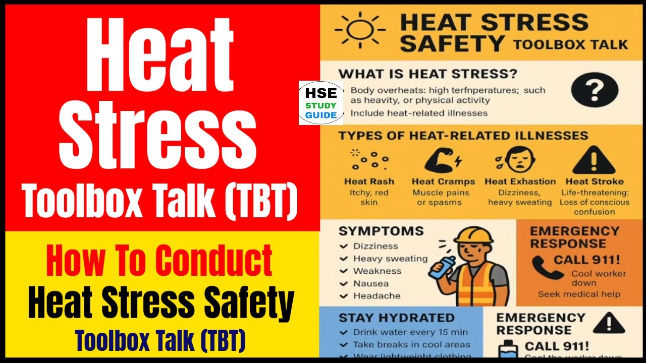Heat Stress Safety Toolbox Talk (TBT) @HSE STUDY GUIDE