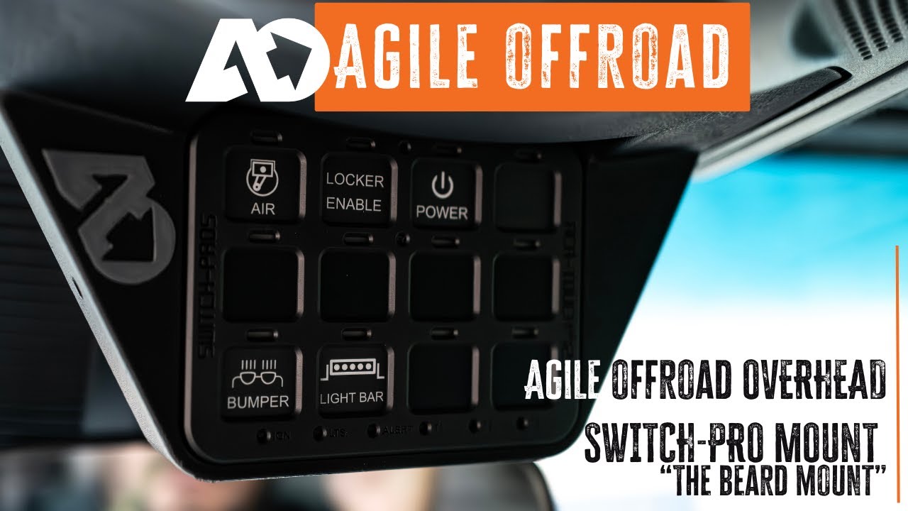 INTRODUCING The Agile Offroad Overhead Switch-pros 'Beard' Mount!
