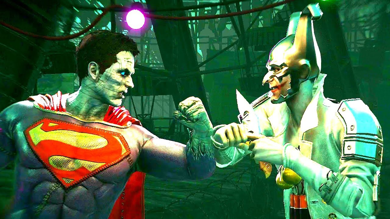 Injustice 2 - Bizarro Vs Joker All  Intro Dialogue/All Clash Quotes, Super Moves