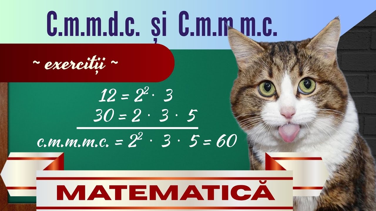 C.M.M.D.C. și C.M.M.M.C - Exerciții ilustrate VIZUAL | Clasa a 5-a