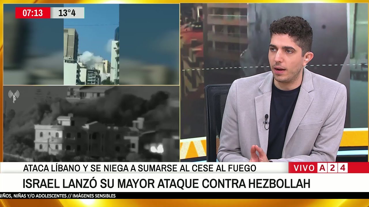 🔴 GUERRA EN MEDIO ORIENTE: ISRAEL LANZ&Oacute; SU MAYOR ATAQUE CONTRA HEZBOLLAH EN EL L&Iacute;BANO