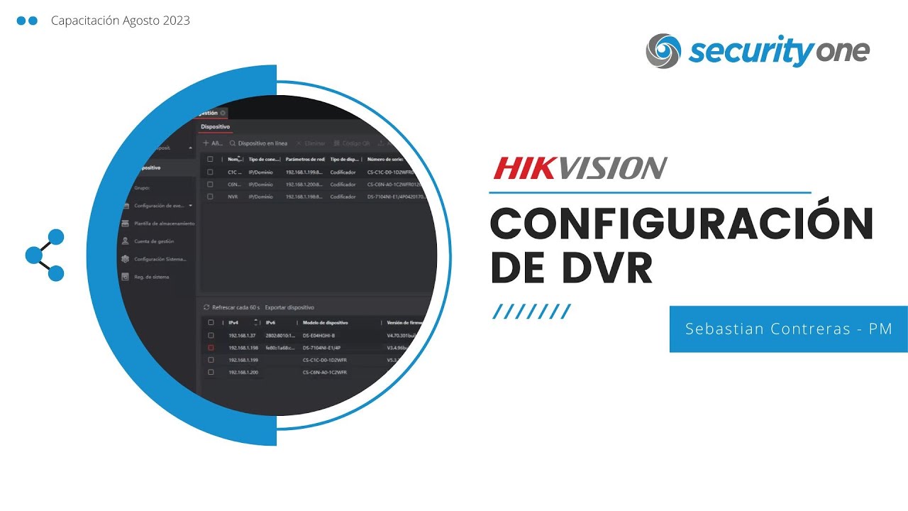 Webinar Hikvision | Configuración de DVR