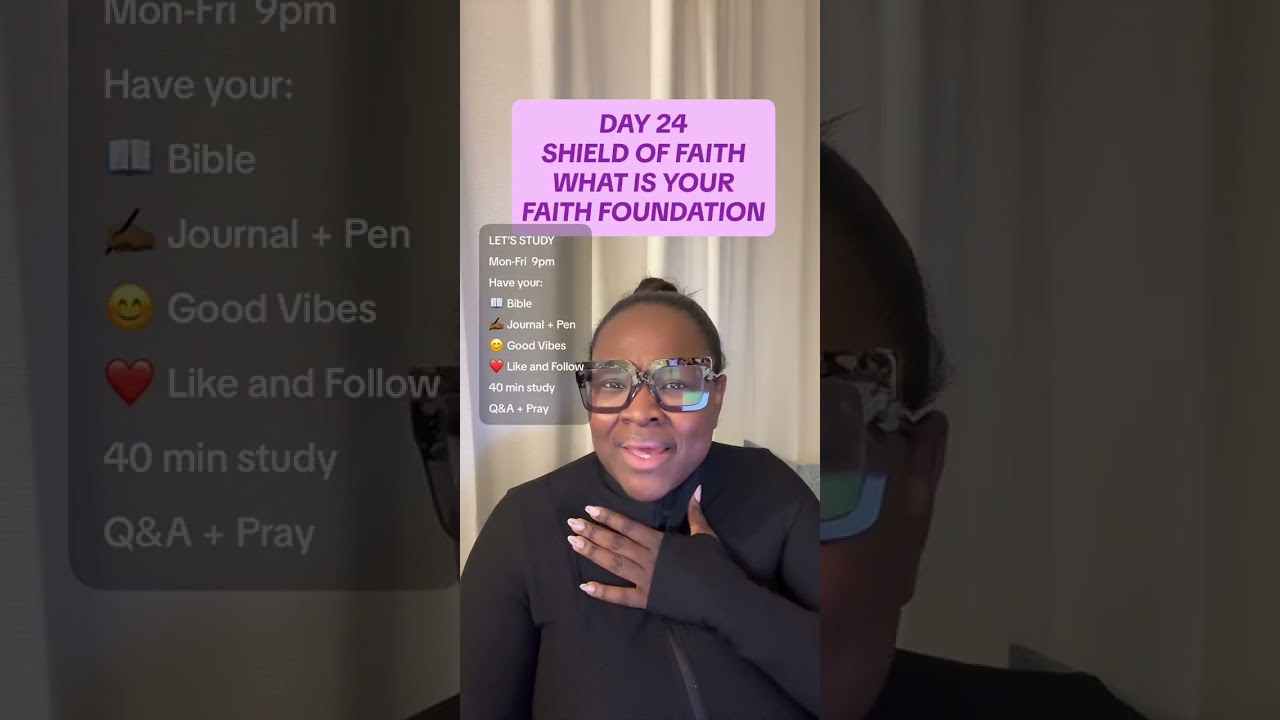 DAY 24 - WHAT IS YOUR FAITH FOUNDATION