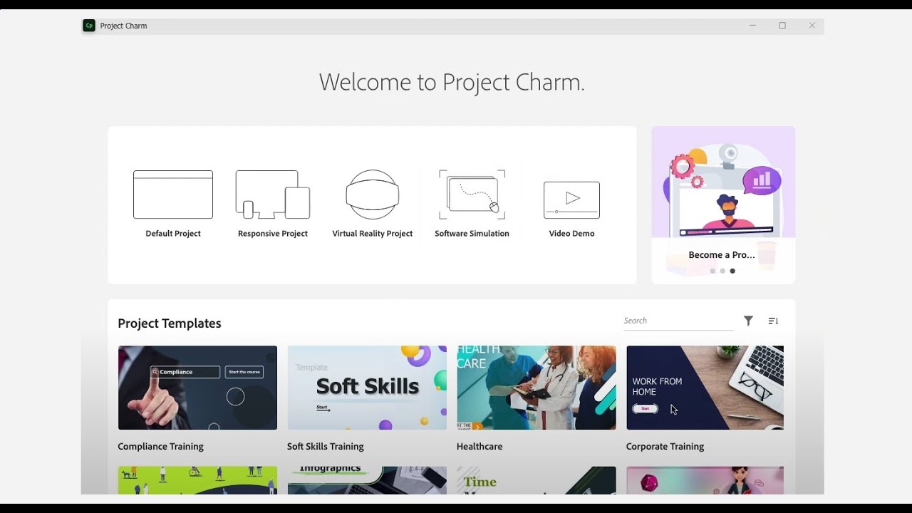 Sneak peek of the upcoming version of Adobe Captivate - Project Charm