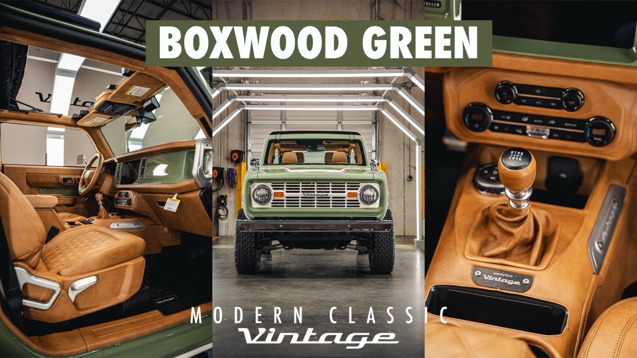 💚 Boxwood Green with 7 speed manual  | Vintage Modern (formerly Vintage Broncos)