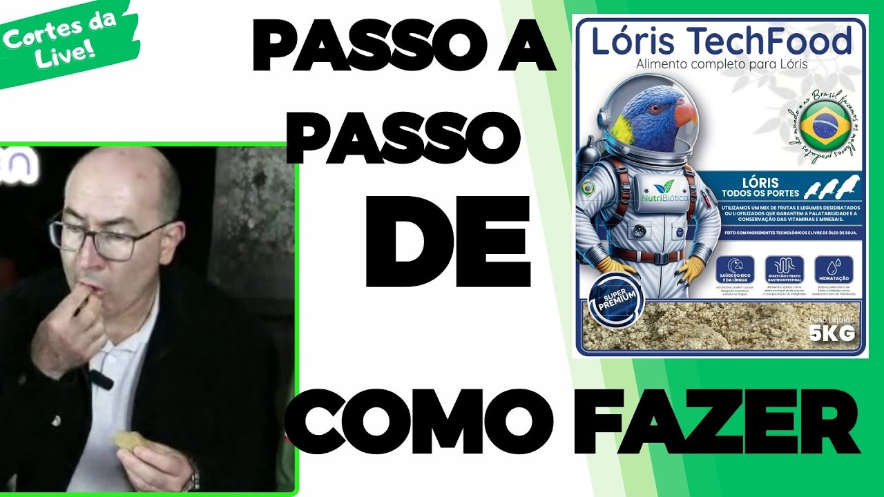 COMO FAZER A PAPA SÓLIDA PARA LÓRIS?