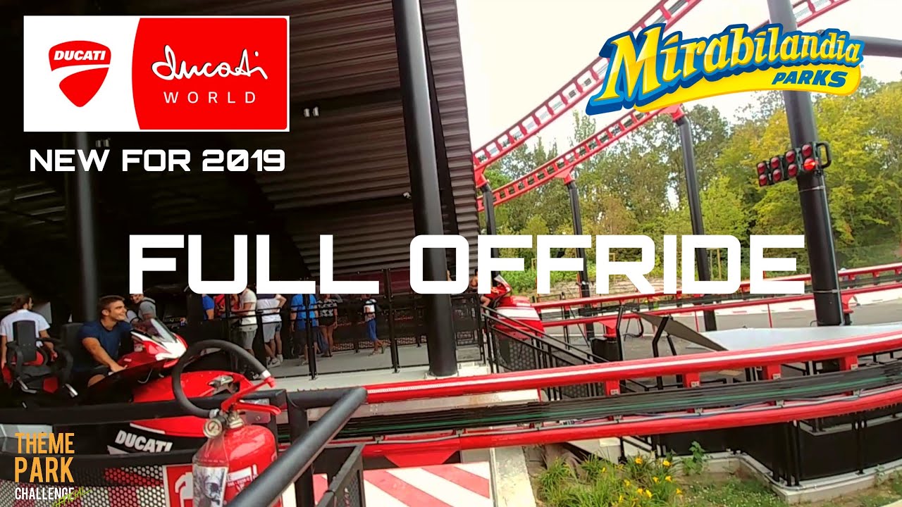DESMO RACE full OFFRIDE + Queue | DUCATI WORLD | NEW FOR 2019 | Mirabilandia Cinematic