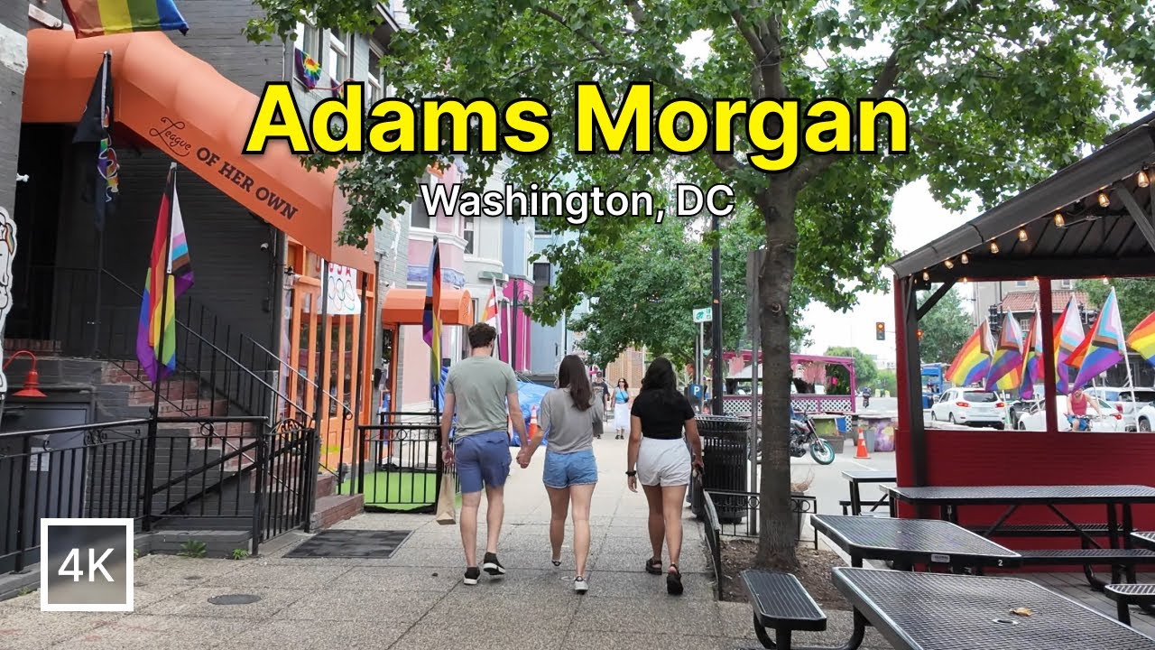 Adams Morgan, Washington DC - 4k 60fps Walking Tour