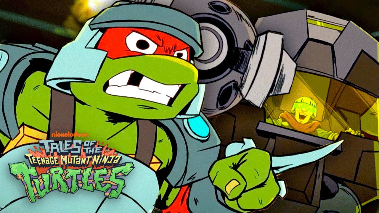 NEW SERIES SCENE | Leo Saves Raph in GIANT Robot Battle! | Tales of the Teenage Mutant Ninja Turtles