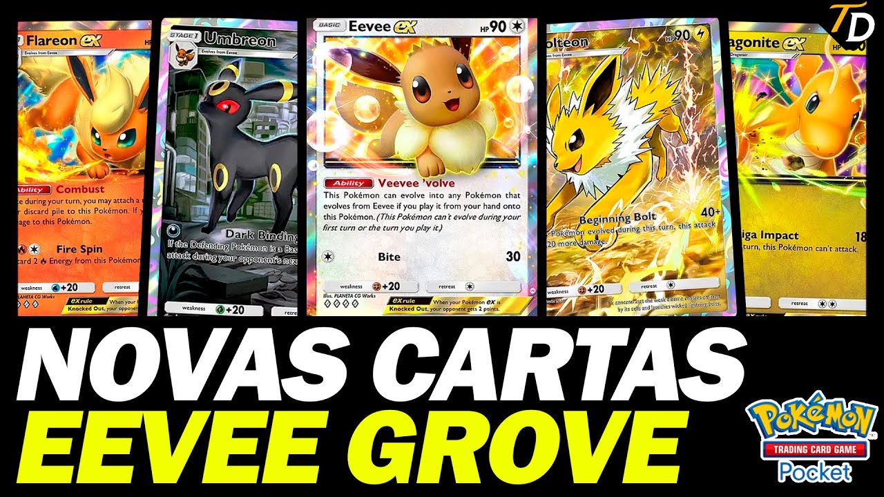 TODAS AS NOVAS CARTAS DA NOVA EDIÇÃO BOSQUE DOS EEVEE A3b [PT/BR]