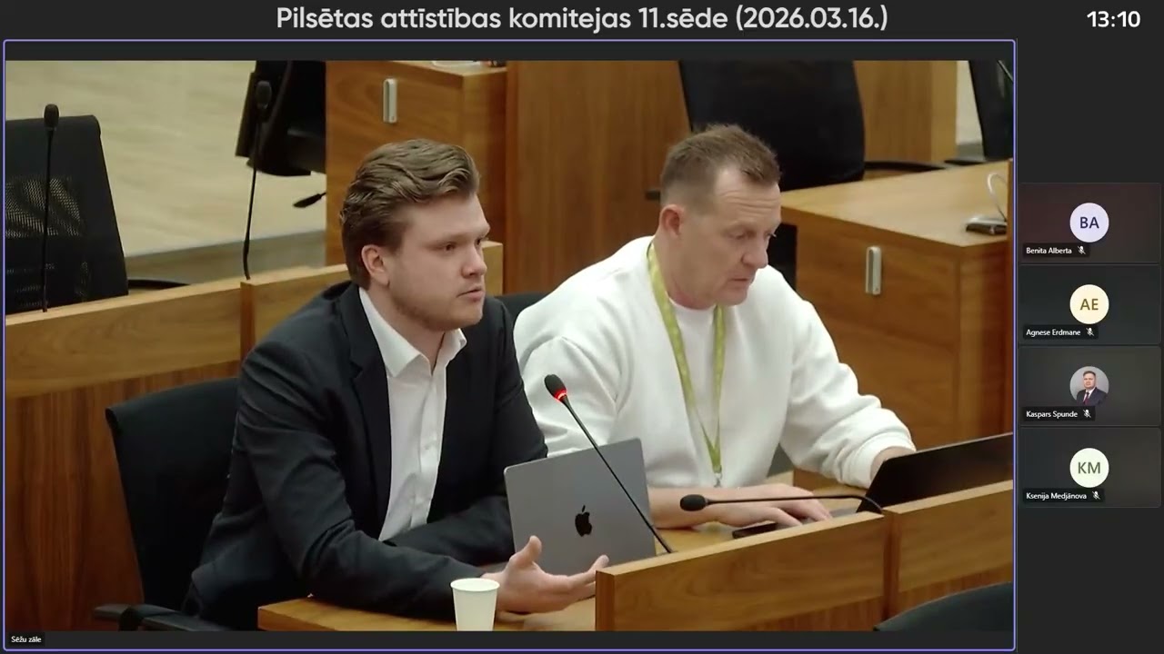 Rīgas domes Pilsētas attīstības komitejas 11.sēde (2026.03.16.)