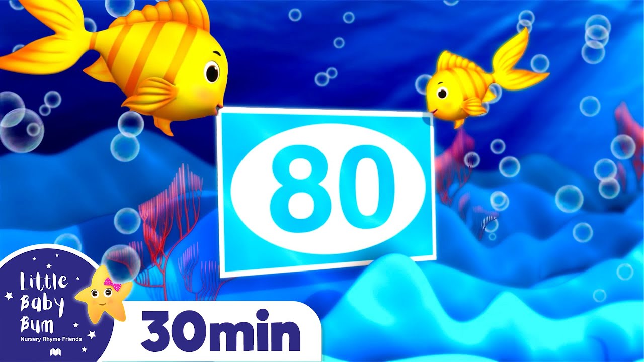Counting song 10-100  with  friendly blue baby 🐟| Fun Baby Songs | Classic Baby Songs - LBB