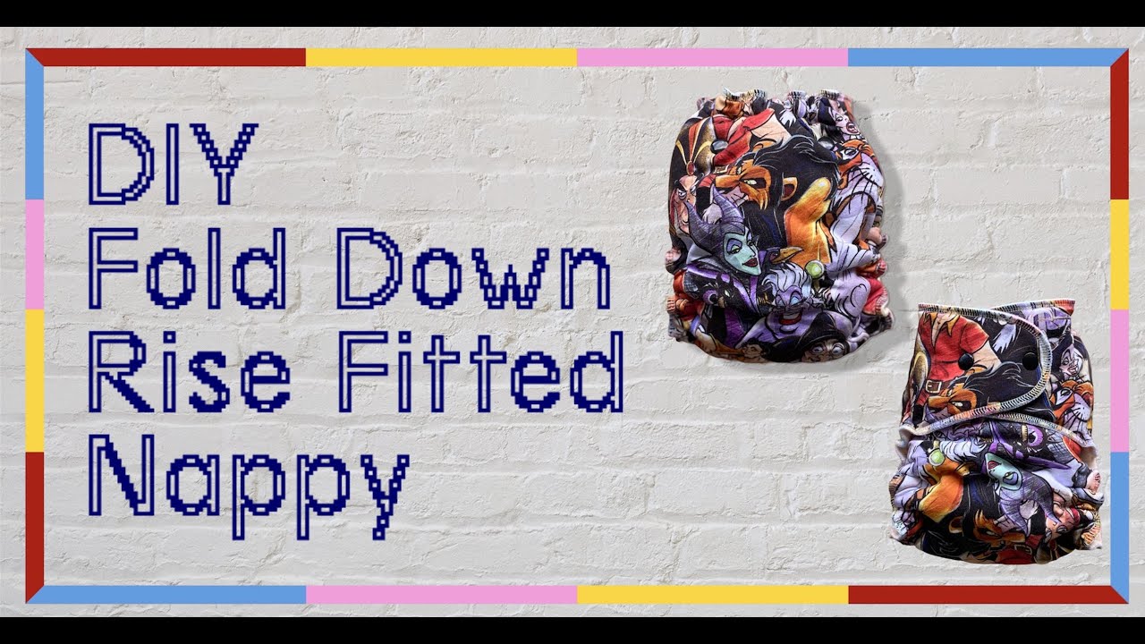 DIY Fitted Fold Down Rise Serged Cloth Nappy/Diaper