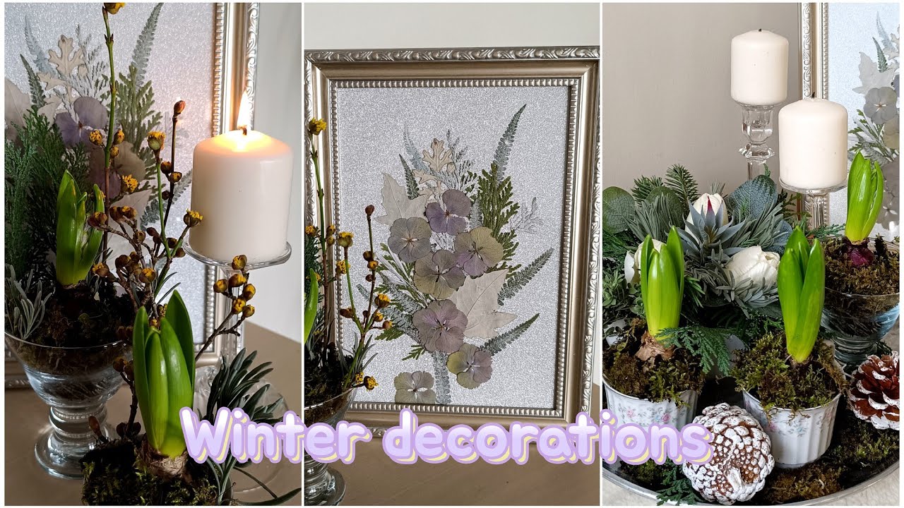 Zimní dekorace❄️vytvořte si zimní obrázek❄️Winter home decorations 