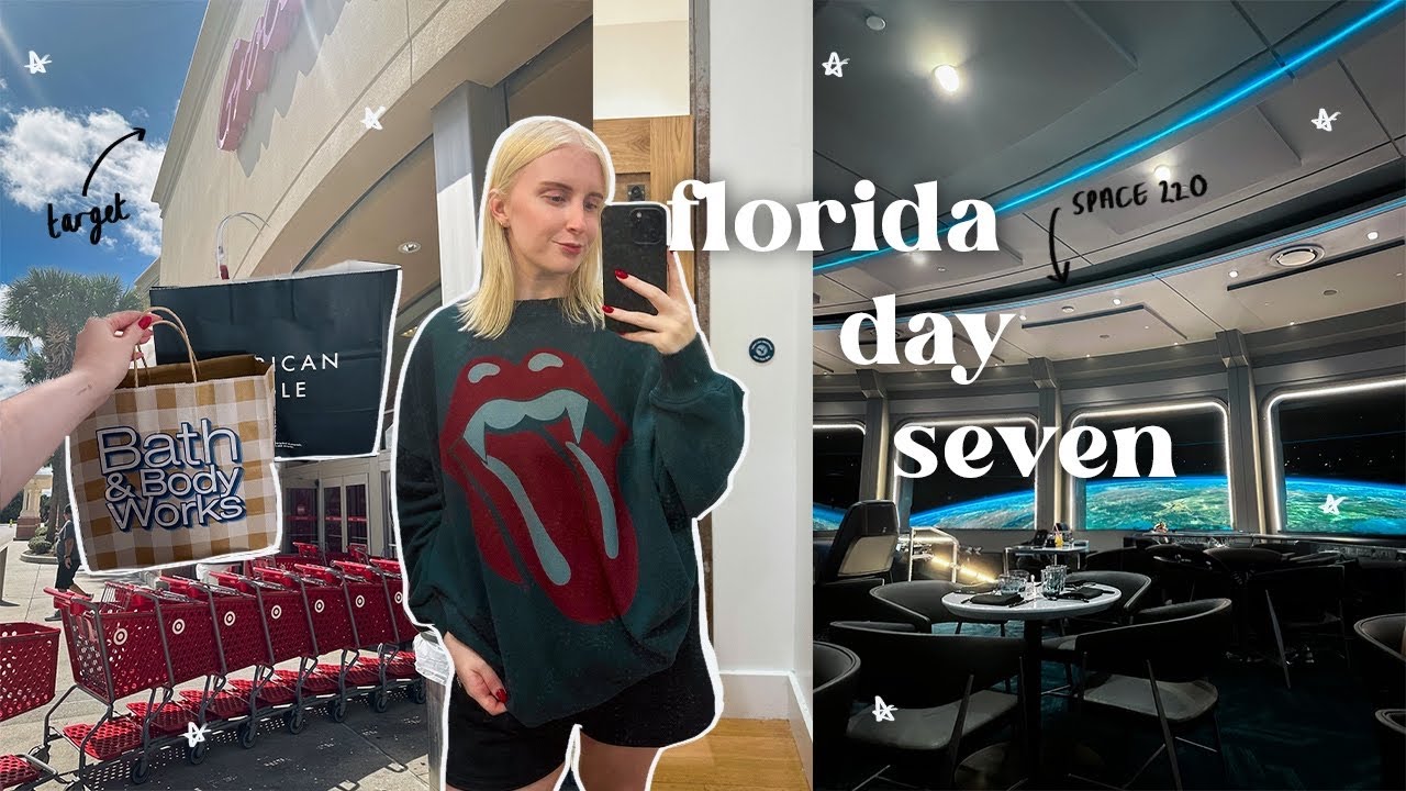 DAY 7 | walt disney world vlogs! shopping in target, epcot forever fireworks & space 220 date