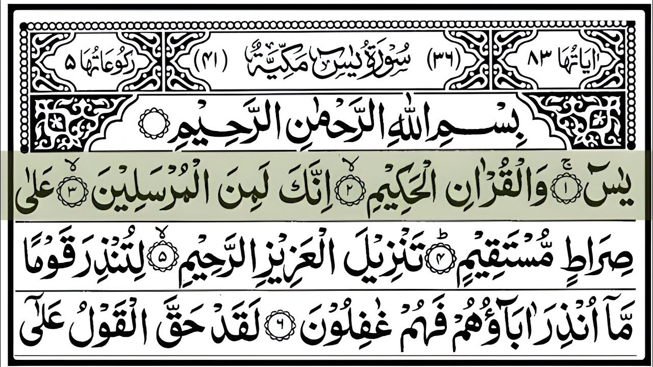 Surah Yasin Yaseen Full With Arabic Text   Sheikh Abdul Rahman Al Sudais   Ep   029 #surahyaseen