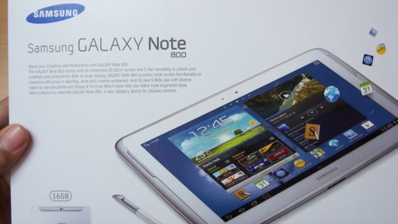 Galaxy Note 10.1 Tablet Unboxing & first boot