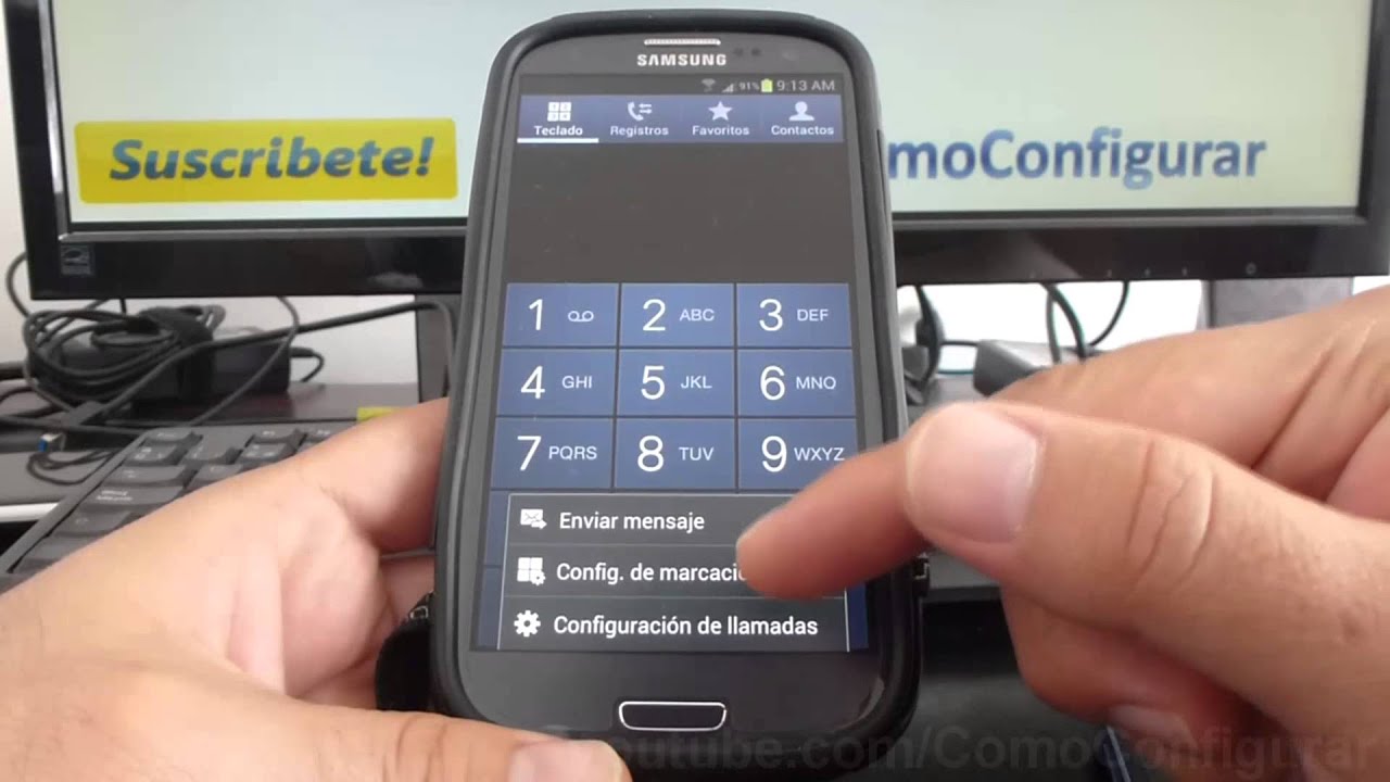 como Configurar la marcaci&oacute;n r&aacute;pida para un contacto samsung Galaxy s3 i9300 espa&ntilde;ol Full HD