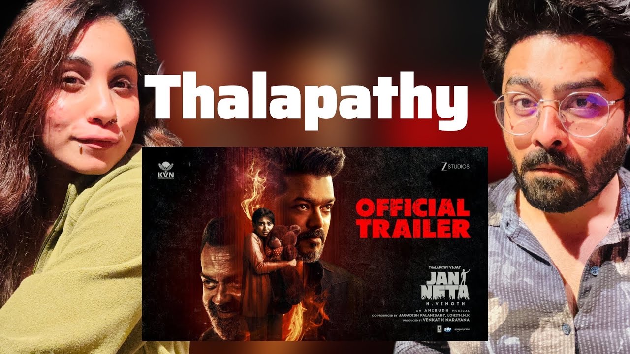 Jan Neta Official Trailer Reaction | Thalapathy Vijay | Pooja Hegde | H Vinoth | Anirudh | KVN