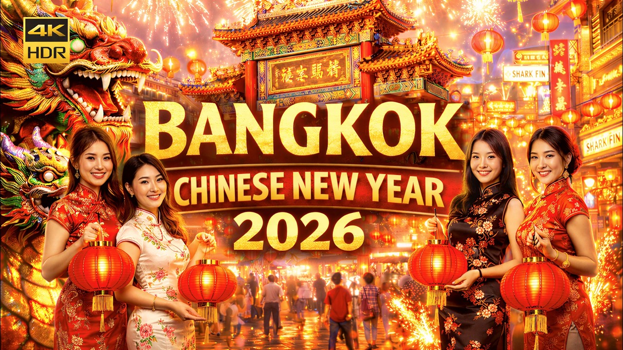 Bangkok Chinese New Year 2026 Year of the Fire Horse | Walking Tour in Chinatown