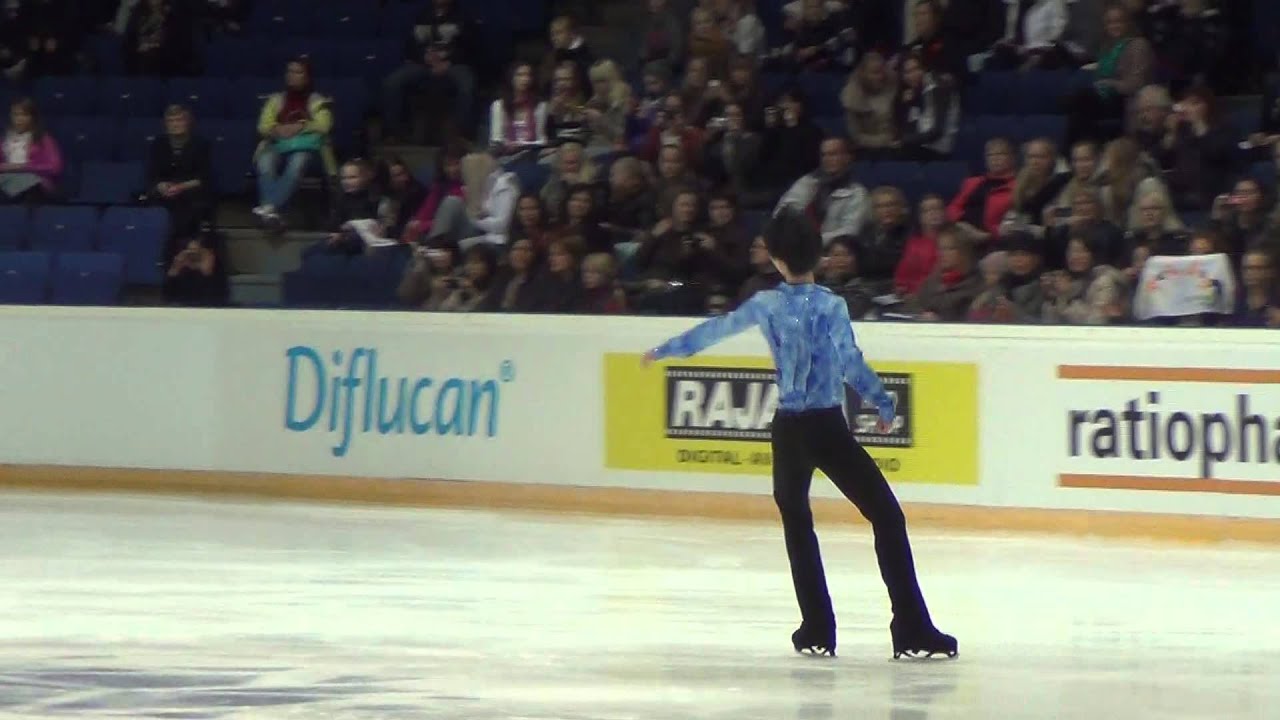 Finlandia Trophy 2013 Yuzuru HANYU warm-up before SP 00055