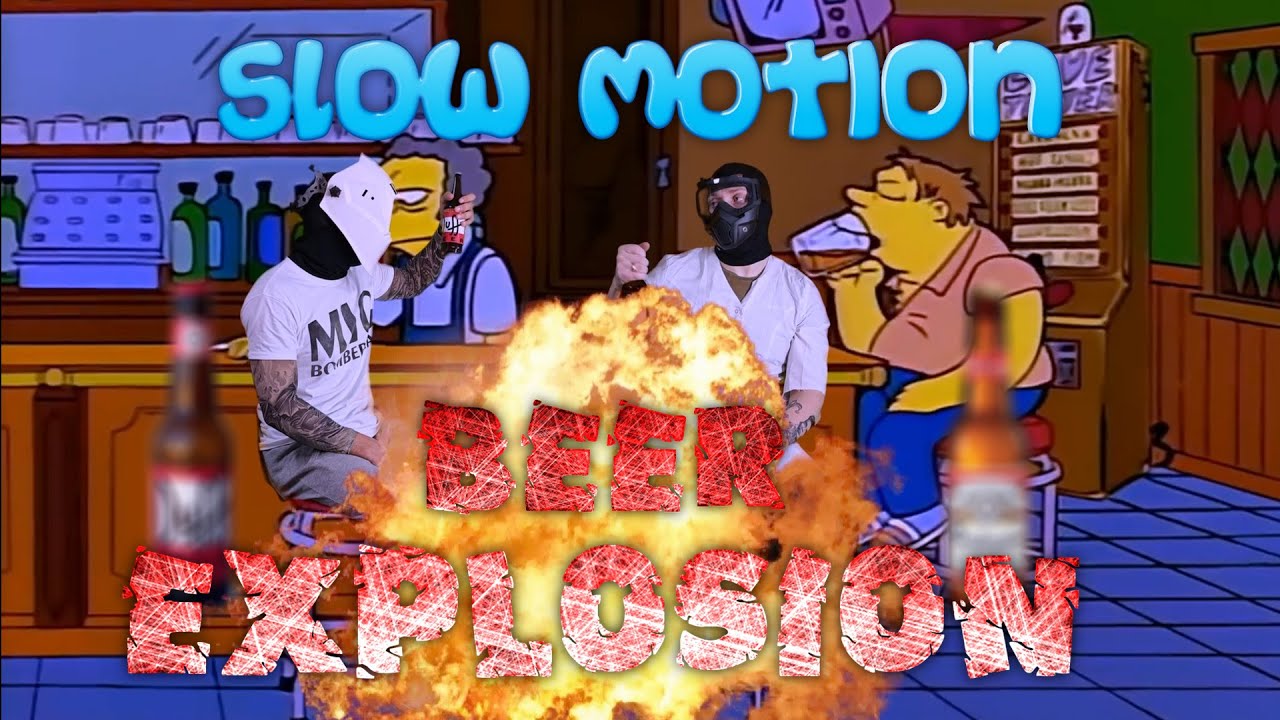 Brand Beer Slow-Motion Explosion In A Famous Springfield Bar After Las Vegas Casino Adventures