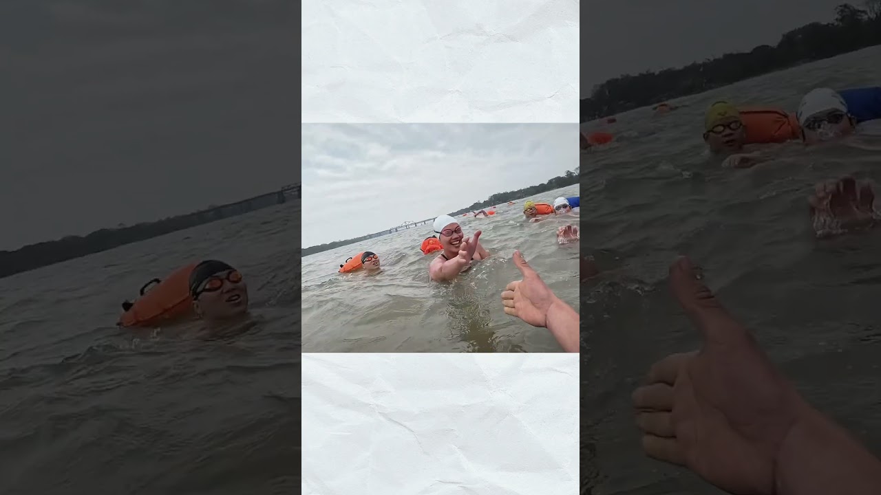 Bơi S&ocirc;ng Hồng , dễ lắm Vi&ecirc;n chỉ cho 🥰 #sports #swimming #avsc #boiloi #nguyenthianhvien #songhong