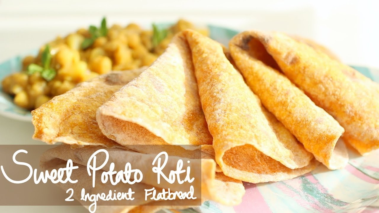 SWEET POTATO FLATBREAD (ROTI) | Just 2 Ingredients!