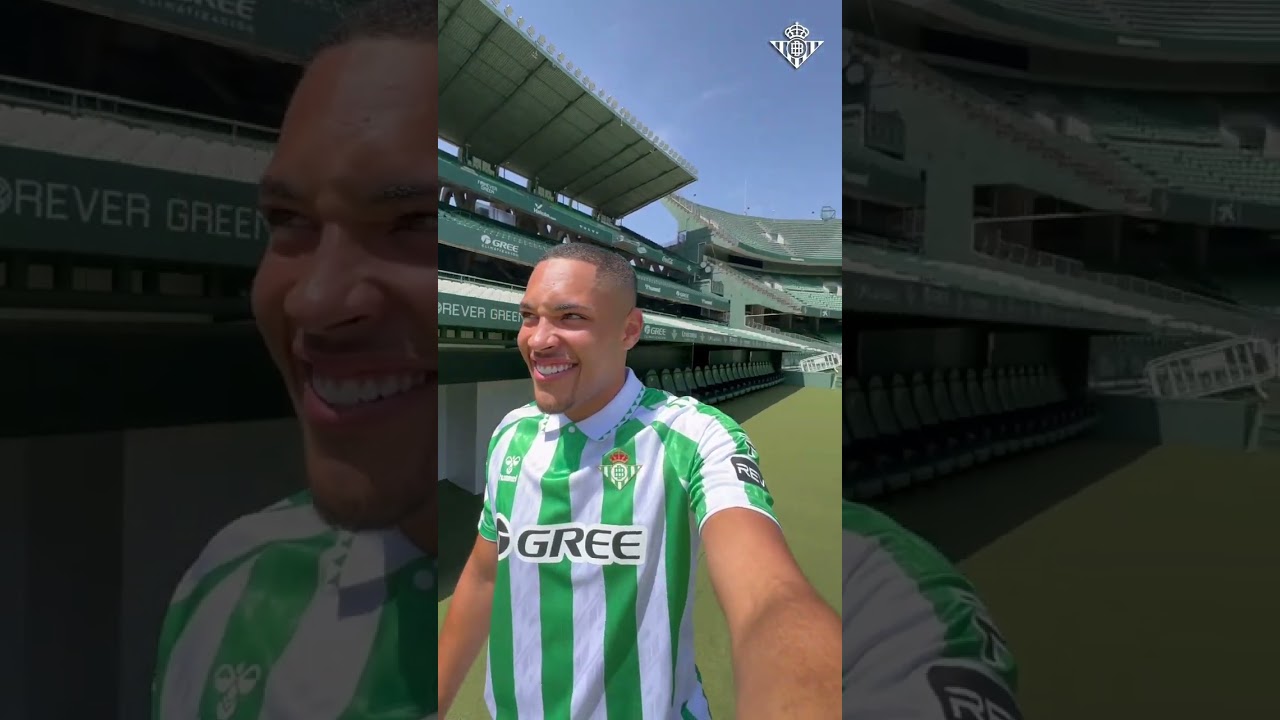 VITOR ROQUE NO BETIS! ⚽ Atacante visita o est&aacute;dio do clube e manda recado &agrave; torcida #shorts